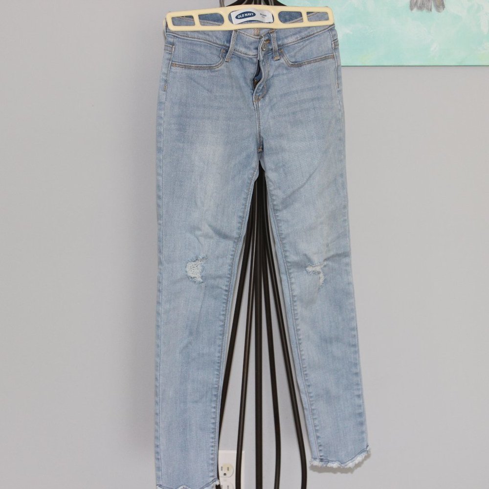 Old Navy Girls Jeans Distressed Ballerina -Size 10
